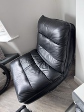 Leather swivel chair for sale  WIGAN