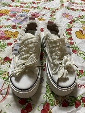 Tênis básico feminino Senlesenshetu anabela alta branco liso. Tamanho 6 1/2 comprar usado  Enviando para Brazil