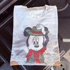 Camiseta Vintage Anos 90 Disney Mickey Mouse Safari Animal Kingdom GG, usado comprar usado  Enviando para Brazil