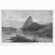 Pão de Açúcar Brasil Rio de Janeiro - Estampa antiga 1865 comprar usado Pão de Açúcar Brasil Rio de Janeiro - Estampa antiga 1865 comprar usado  Enviando para Brazil