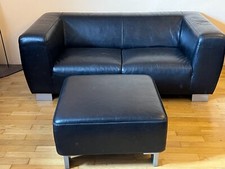 Zweisitzer sofa schwarz gebraucht kaufen  München