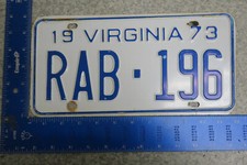 Virginia license plate for sale  Castleton
