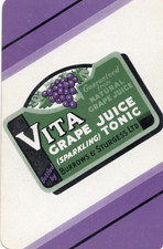 RARO VINTAGE "British Brewery - Burrows/Sturgess Vita Grape CATA" PlayCard Único comprar usado  Enviando para Brazil