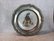 Assiette decoratif etain d'occasion  Saint-Sorlin-en-Valloire