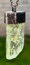 Aquamarine crystal necklace for sale  Chatsworth