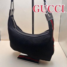 Bolsa de um ombro Gucci padrão GG linha xerez couro lona preta do Japão comprar usado  Enviando para Brazil