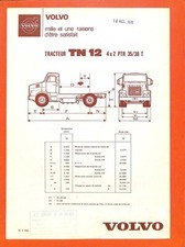 VOLVO TRUCKS / TYPE TN 12 4X2  / TRACTEUR / FICHE TECHNIQUE DE 1974 comprar usado  Enviando para Brazil