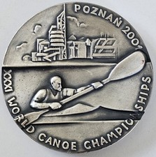 Usado, XXXI CAMPEONATO MUNDIAL DE CANOA POZNAŃ MALTA 2001 POLÔNIA - MEDALHA ANTIGA comprar usado  Enviando para Brazil