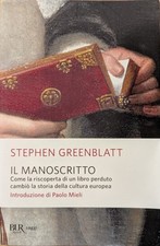 Stephen greenblatt. manoscritt usato  Firenze
