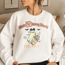 Moletom Mickey Ghost Halloween - Disneyworld Ghost Crewneck - Est 1971 comprar usado  Enviando para Brazil