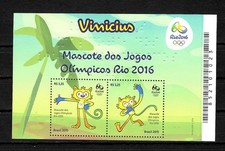 Brasilien 2015 Macote dos Jogos Olimpicos Rio 2016, Olympische Spiele postfrisch comprar usado  Enviando para Brazil