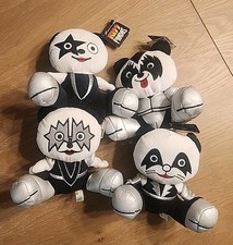 Lote Boneca de Pelúcia de Pelúcia Kiss Panda 6" Conjunto Completo de 4 Gene Paul Peter Ace  comprar usado  Enviando para Brazil