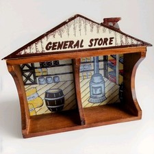 Prateleira de parede suspensa vintage 1985 HOL Wood General Store 7,25"A x 9"L x 3"D, usado comprar usado  Enviando para Brazil