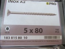 Holzschrauben 5x80mm edelstahl gebraucht kaufen Holzschrauben 5x80mm edelstahl gebraucht kaufen  Lotte