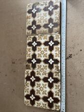 PISO DE CERÂMICA DECORATIVO VITORIANO MINTONS x3 - Marrom Branco ANTIGO. CD comprar usado  Enviando para Brazil
