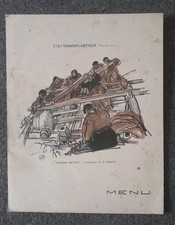 Menu 1935 compagnie d'occasion  Châteauroux