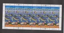 UNO Wien - 1992 - Mi.-Nr. 127-28 ZD-Bogen Saubere Meere  ** comprar usado  Enviando para Brazil