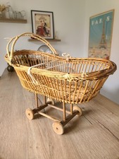 1960s rattan raffia d'occasion  Expédié en Belgium