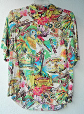 Camisa masculina de manga curta JAMS WORLD estampa de charuto cubano PARTAGAS, RAMON ALLONES M comprar usado  Enviando para Brazil