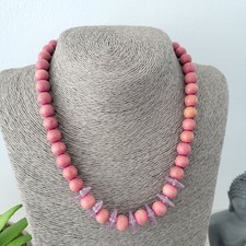 Vintage necklace wood for sale  PRUDHOE