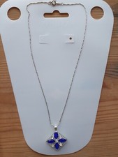 Blue pendant silver for sale  BIRMINGHAM