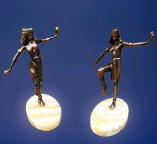 Pair vintage spelter for sale  WIGSTON