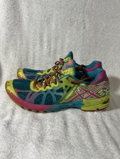 Tênis de triatlo Asics GelNoosa Tri 9 feminino tamanho 9 multicolorido NEON corrida T458N comprar usado  Enviando para Brazil