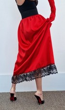 Red heavy satin for sale  ILFORD