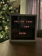 Wortuhr 12h schwarz gebraucht kaufen  Weingarten