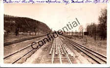 Foto real Mohawk Division NYCRR Railroad Tracks Sprakers Root NY RPPC T166 comprar usado  Enviando para Brazil