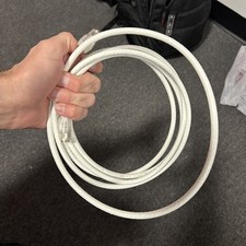 Cabo coaxial RG6 branco 10’ com conectores macho BNC em cada extremidade usado testado comprar usado  Enviando para Brazil