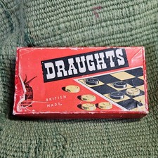 Vintage wooden draughts for sale  TAMWORTH