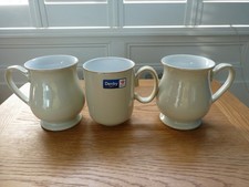 Denby linen mugs for sale  SOUTHPORT