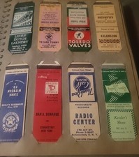SCHENECTADY, NEW YORK MATCHBOOK COVERS EMPTY 8 @ APPLIANCE, TEXACO, HARDWARE 24 comprar usado  Enviando para Brazil
