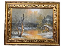 Quadro paesaggio invernale usato  Gela