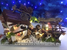 Presepe artigianale casetta usato  Melzo
