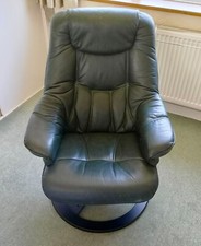 Dark green leather for sale  TADWORTH