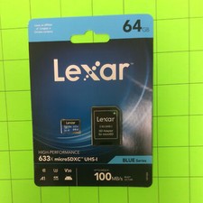 Memória micro SD 64GB 633X Microsdxc UHS-I LSDMI64GBBNL633A Lexar comprar usado  Enviando para Brazil