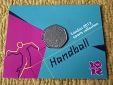 Olympic handball 50p for sale  LEDBURY
