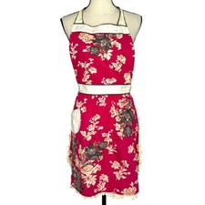 Avental Anthropologie OS 3D rosa creme floral feminino comprar usado  Enviando para Brazil