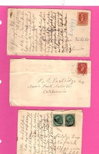 Três capas do Canadá, 2 3 centavos Red Queen Victoria e par de pequenas rainhas (1197, usado comprar usado  Enviando para Brazil