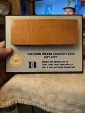 Usado, Duke Blue Devils '77-97 CAMERON INDOOR STAD. PLACA E CHAPÉU BALDE PEÇA DE PISO NOVO COM ETIQUETAS comprar usado  Enviando para Brazil