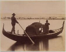 Venice Gondola Very old original albumen photo Naya ? Perini ? Ponti? 1860c L994 na sprzedaż  Wysyłka do Poland