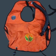 Colete compensador de flutuabilidade vintage com colarinho de cavalo laranja com mangueira comprar usado  Enviando para Brazil