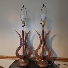Pair tulip lamp for sale  Alliance