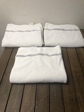 TOALHAS DE BANHO DE ALGODÃO PONTO CETIM HOTEL 3 peças PERU BRANCO EXCELENTE ESTADO USADO, usado comprar usado  Enviando para Brazil