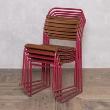 Vintage stacking chairs for sale  BURNTWOOD