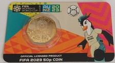 Moeda FIFA feminina Copa do Mundo 2023 torneio de futebol Austrália/NZ BU 50p (M3998) comprar usado  Enviando para Brazil