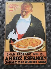 Plaque publicitaire paella d'occasion  Narbonne
