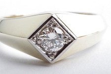 Herrenring brillant diamant gebraucht kaufen  München